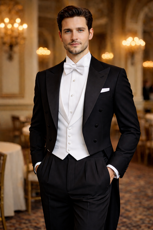Man in White Tie Evening Wear 